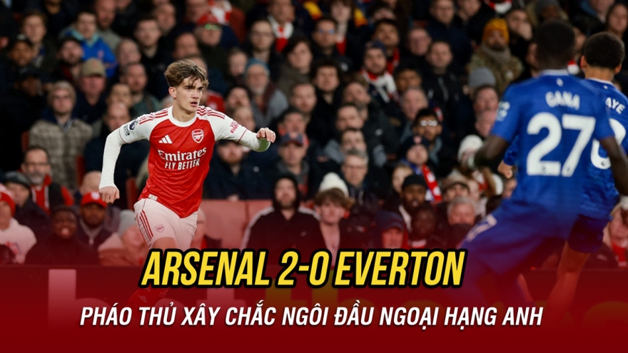Kết quả Ngoại hạng Anh hôm nay 15/3: Arsenal thắng nhọc Everton